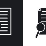 Case studies line icon vector illustration set.